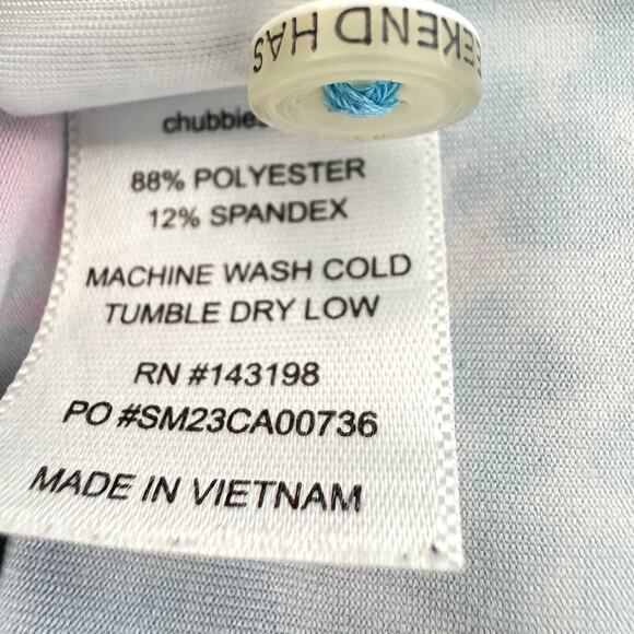 Chubbies Mens Polo Shirt Size M Flamingo Travel Summer Novelty Active Golf Pink - Picture 7 of 8